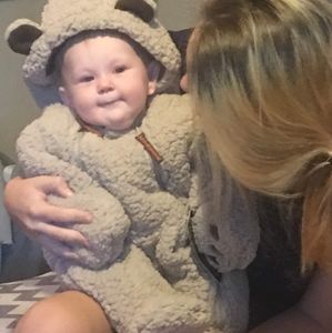 Weatherproof Baby Pram (BEAR SUIT)